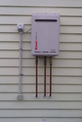 Rinnai HD continuous flow water heater bank