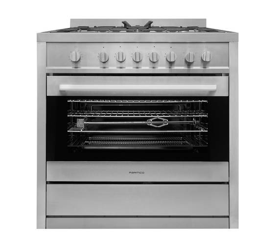 Parmco AR 900-GAS 900mm stainless steel full gas freestanding stove