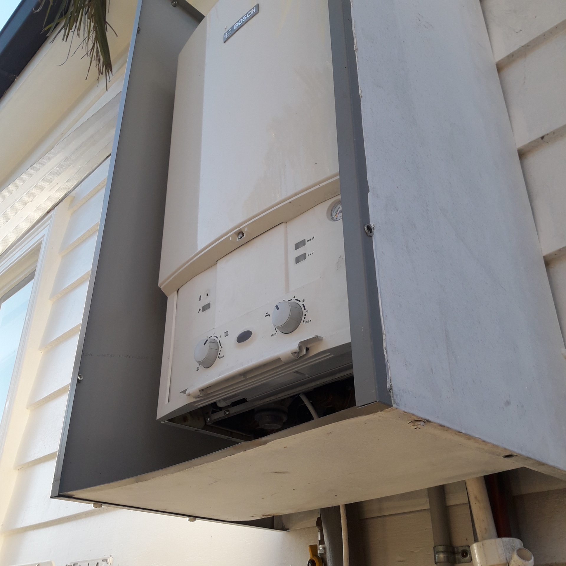 External Bosch boiler install