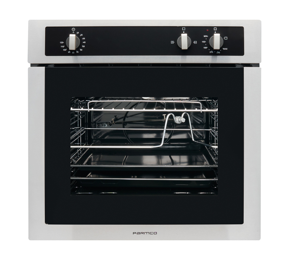 Parmco OV-1-6S-GAS 600mm stainless steel full gas built in oven