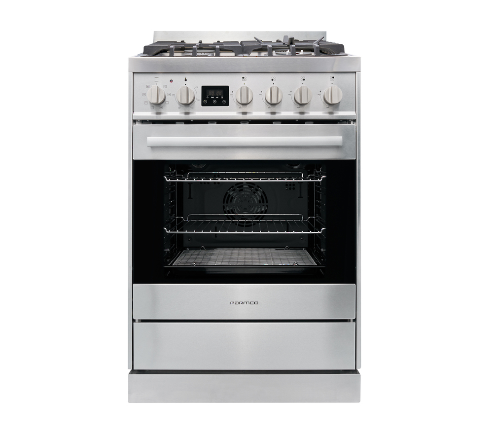 Parmco FS600SG02 600mm stainless steel freestanding stove with gas cooktop