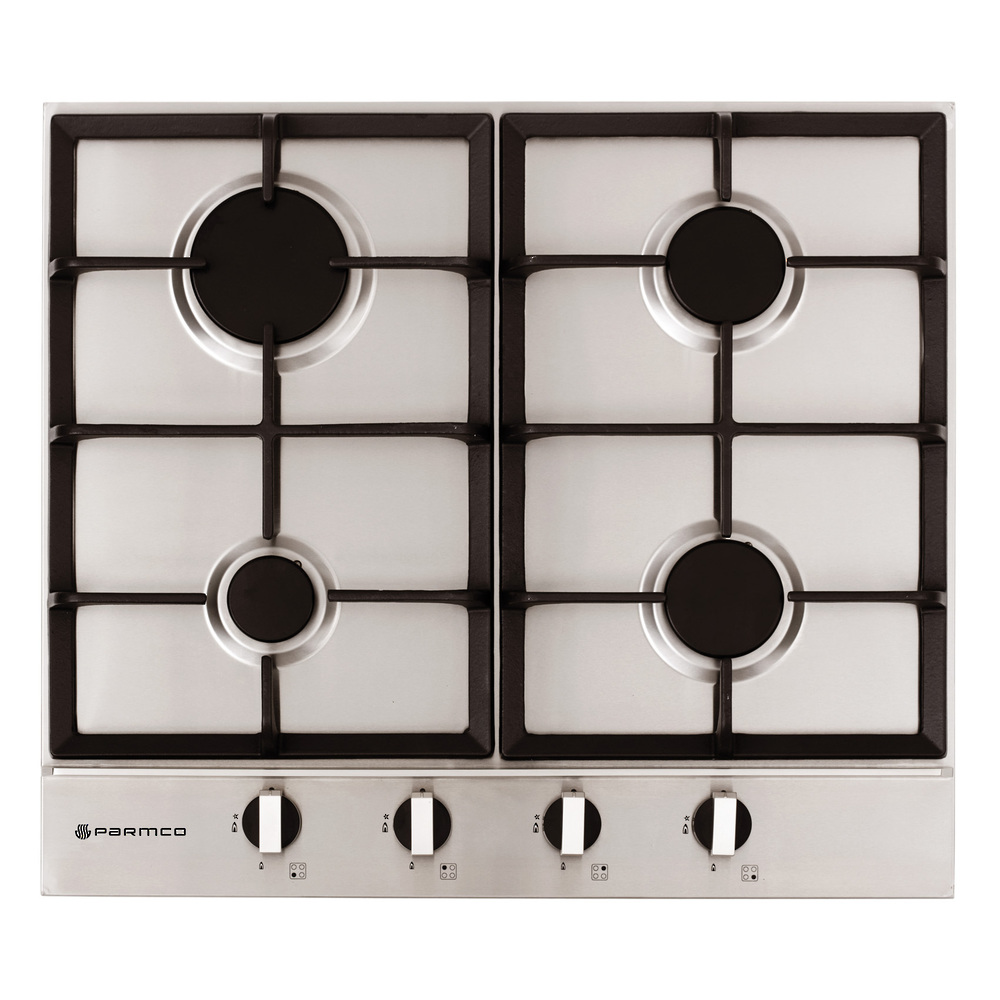Parmco HO-2-6S-4G 600mm stainless steel four burner gas cooktop